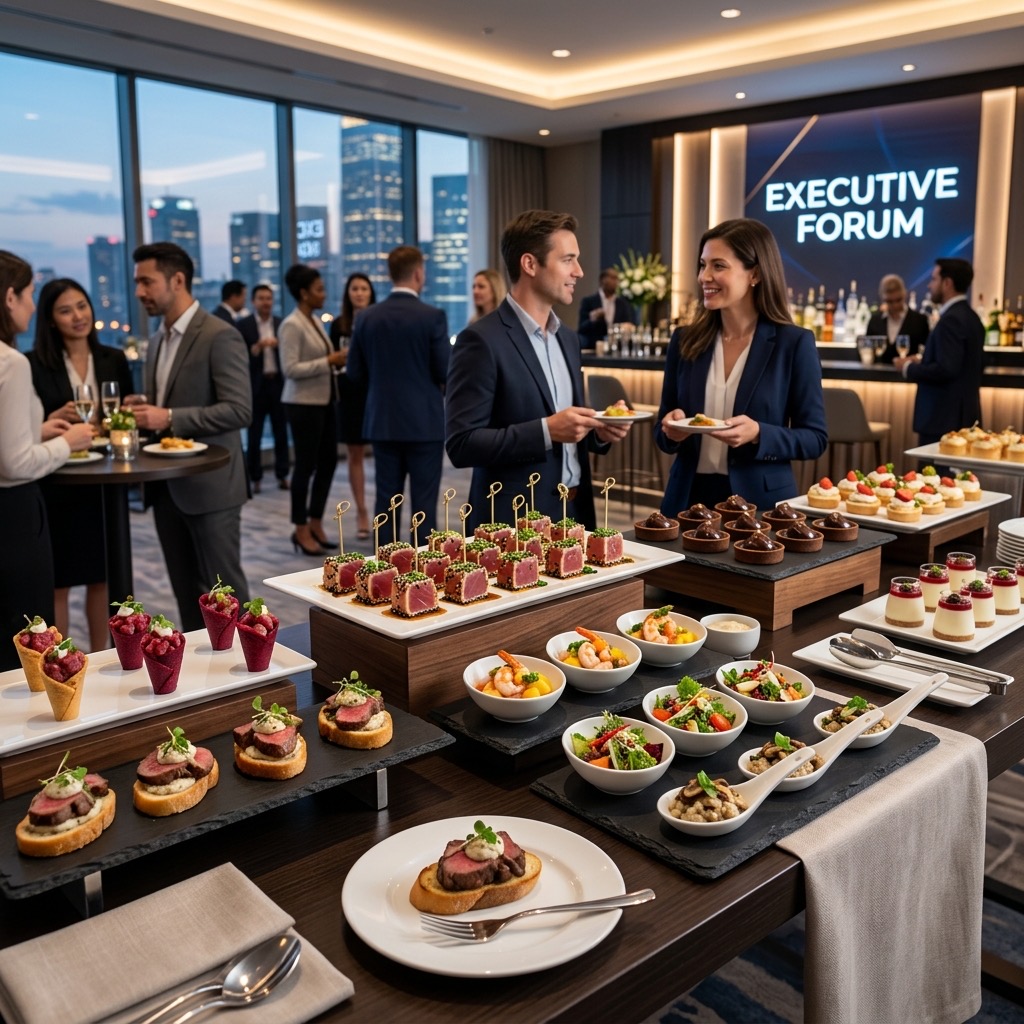 Corporate catering display