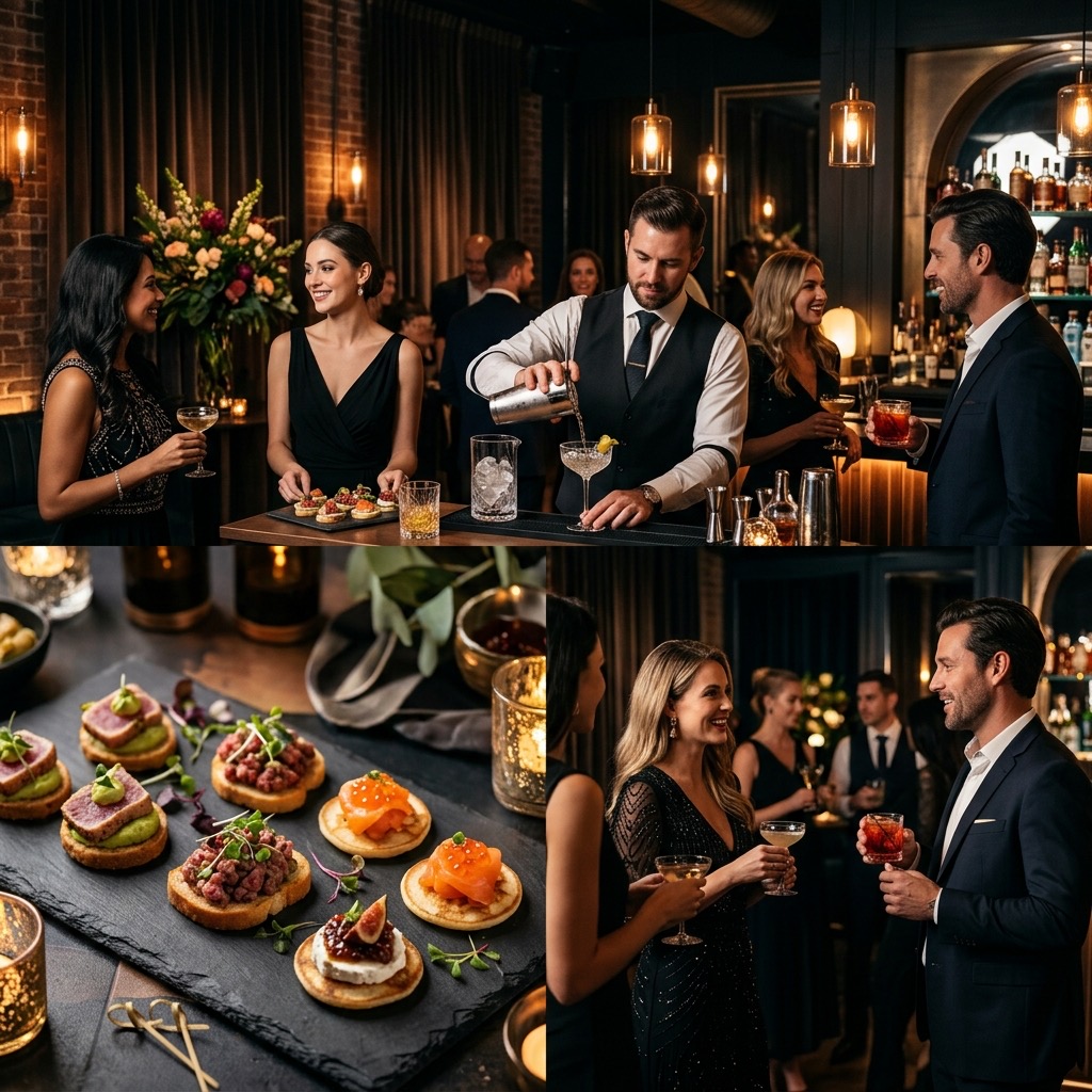 Private party catering display